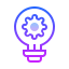 ícono de idea y gestión