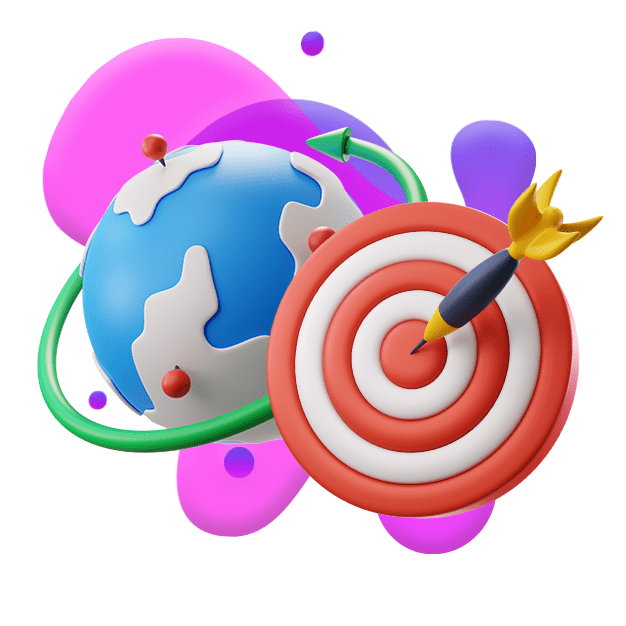 ilustracion-3d-para-geomarketing-con-mundo-y-dardo-en-tiro-al-blanco-dando-justo-en-el-blanco-representando-el-target