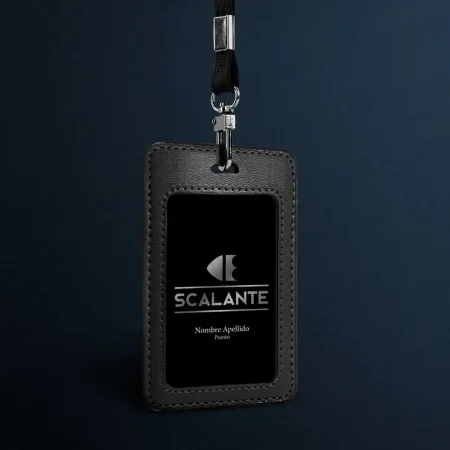 Escalante aplicación logo en credencial